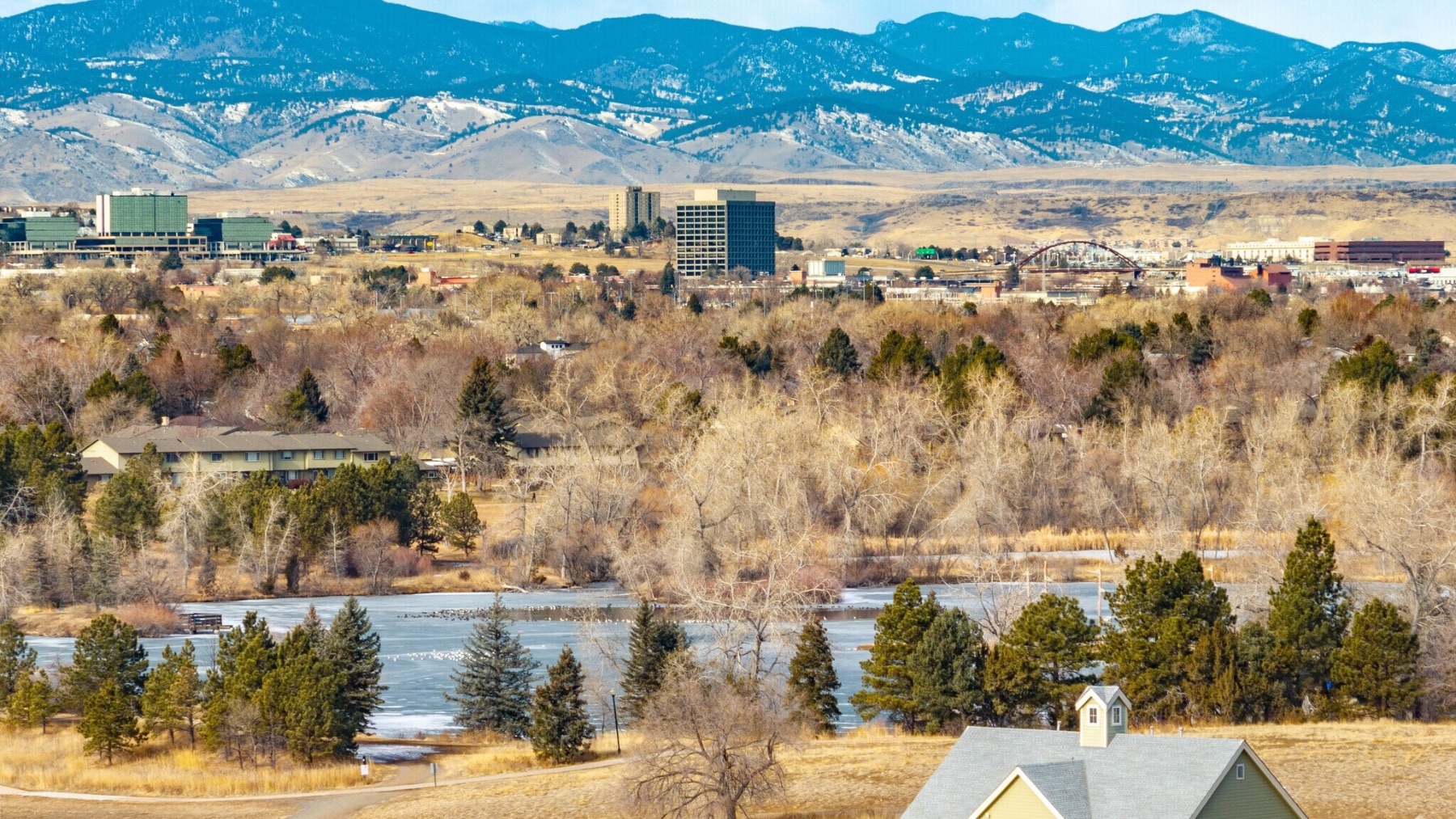 Lakewood Colorado community with Front Range mountain views