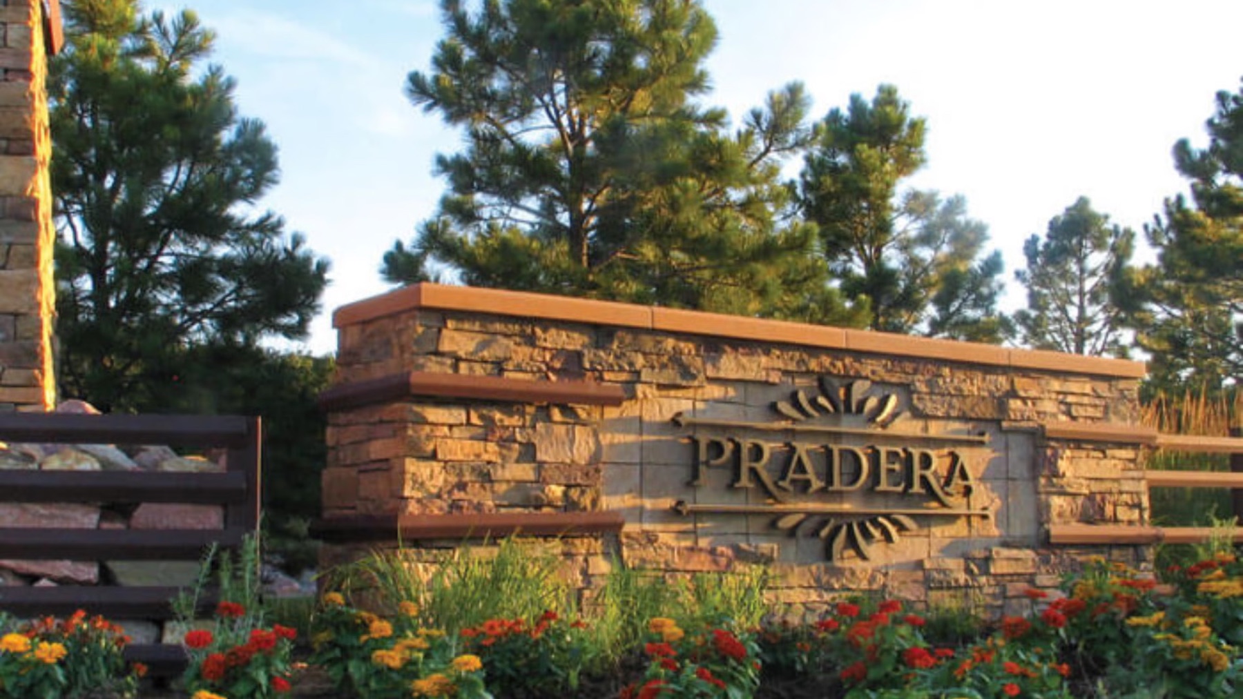 Pradera community and rolling terrain near Parker Colorado